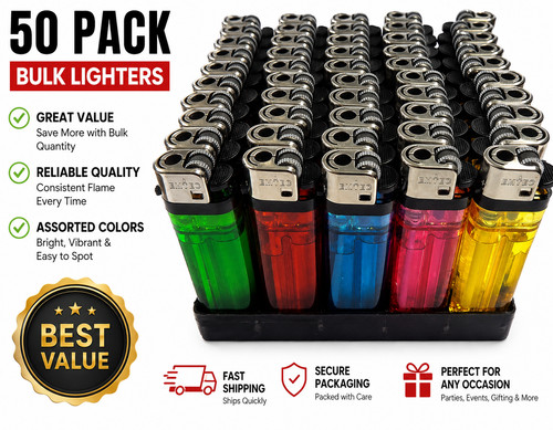 50x disposable lighters - disposable,