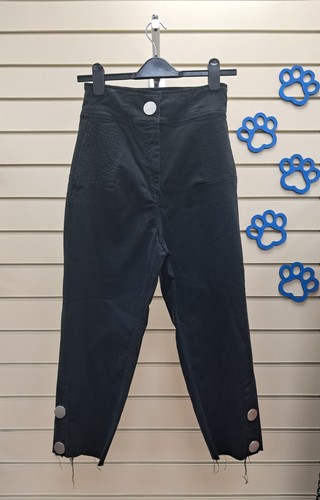 Zara basic black trousers - black, xs