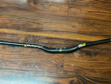 Burgtec ride wide carbon DH bars cut down to 640mm 30mm rise 35mm clamp