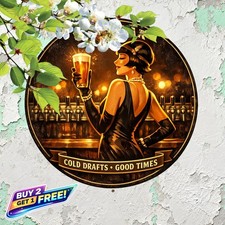 Rustic Bar Scene with Round