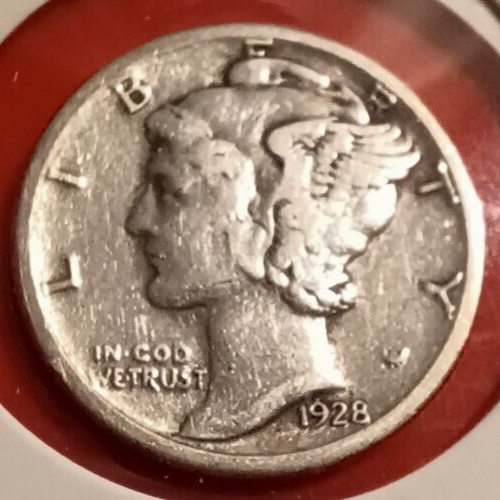 Mercury liberty dime - 1928, (s)