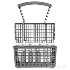 Cutlery Basket for BUSH Dishwasher Plastic Cage Tray Lid & Removable Handle