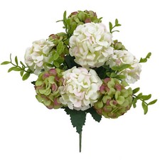 10 Heads Artificial Silk Hydrangea Fake Flowers Bouquet Bunch Party Home Decor