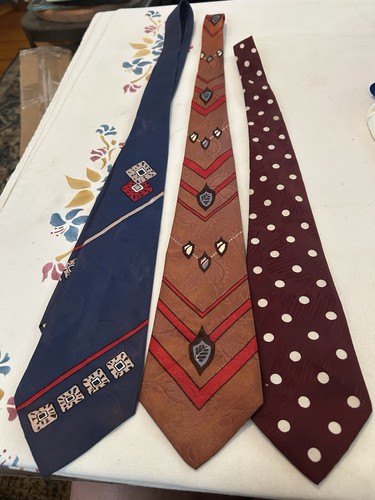 Vintage neck ties 1940s 50s - vintage,