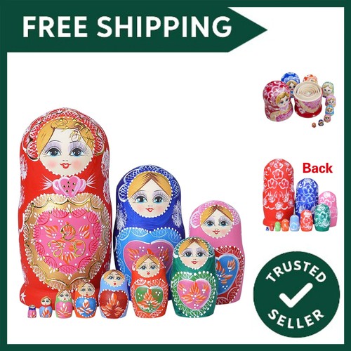10pcs russian nesting dolls - russian,