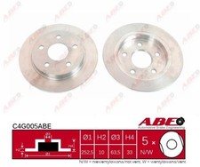2x New Brake Disc for