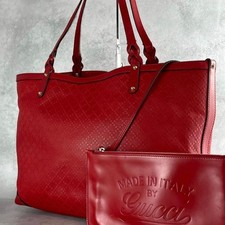 Gucci Diamante Red Leather
