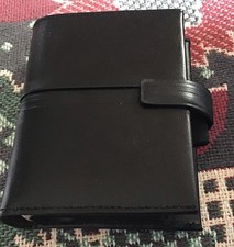 Black Leather Filofax Strata