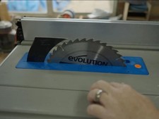 Evolution R255 Table Saw Zero Clearance Insert Black