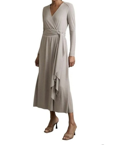 Reiss wrap jersey - wrap, ribbed