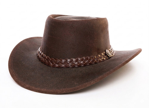 Genuine leather cowboy hat - genuine,