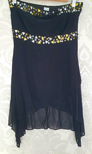Vintage black strapless - black,