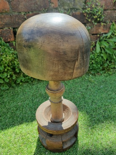 Vintage hat block wooden - vintage,