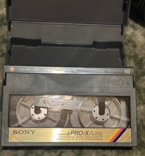 SONY BETA MAX VIDEO CASSETTE TAPE L-250 PRO-X  Dynamicron Betamax 65 minutes