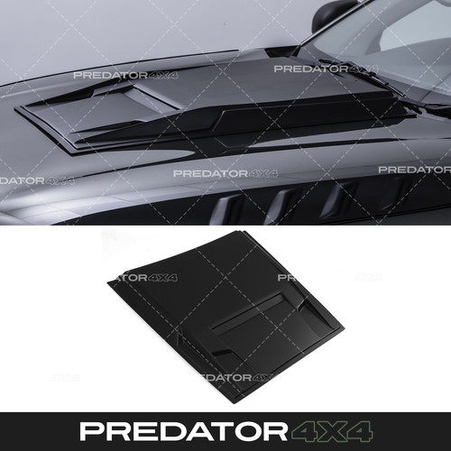 Matte black bonnet scoop vent - matte,
