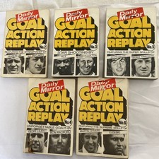 Daily Mirror Goal Action Replay Flicker Books 1970s Vintage Football Set Of 5 