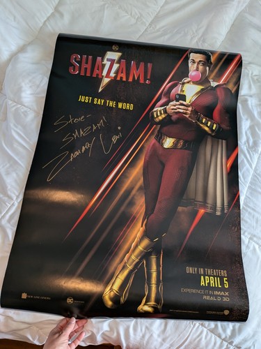Zachary levi signed shazam - levi,