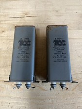 2x TCC Visconol 4MFD 600vdc CP130T Capacitor - E64