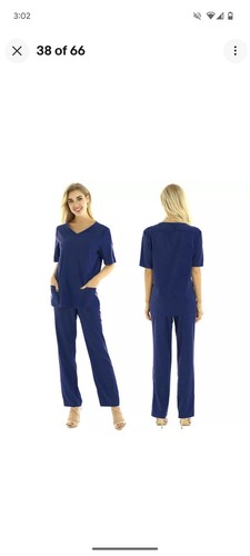 Navy fancy dress scrubs - fancy,
