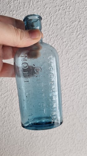 Antique chemist bottle - chemist,