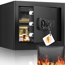 31L Fireproof Safe With Digital Keypad Lock And Keys