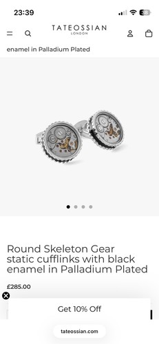 Tateossian london gear wheel - london,