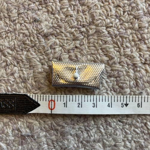 Vintage barbie silver dimpled - silver,