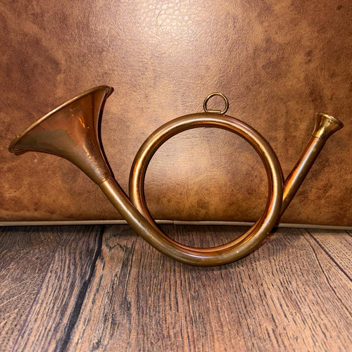 Vintage brass circular hunting - brass,