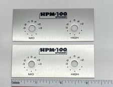 Pioneer HPM-100 L-Pad Plate Label Badge - Custom Made New Aluminum PAIR  