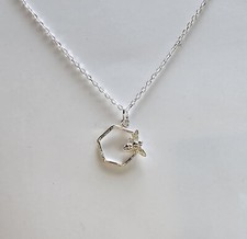 Handmade Sterling Silver Bee Necklace