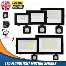 LED Floodlight Motion Sensor Security Garden Outdoor PIR Flood Light Waterproof