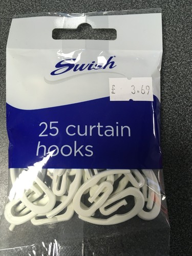 Swish pack curtain - of, hooks
