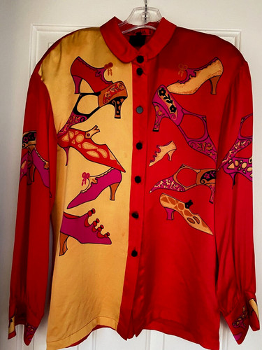 Escada silk vintage blouse - escada,
