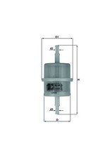KNECHT KL 63 OF FUEL FILTER