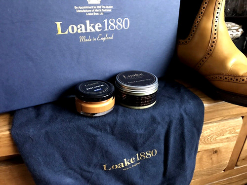 Loake brogue boot shoe oiled - boot, "oiled