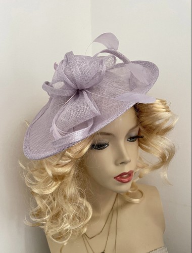 New lilac fascinator - new,