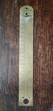 BRASS PLATE BACK THERMOMETER BY ORTILLY & CO LONDON 19th Century 