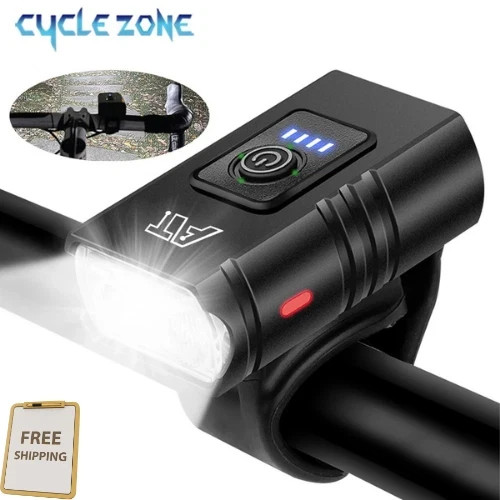 Led bicycle front light type - led, type-c