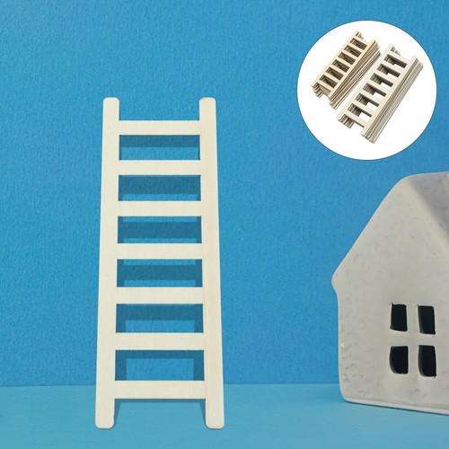 Khaki miniature wood ladder - khaki,