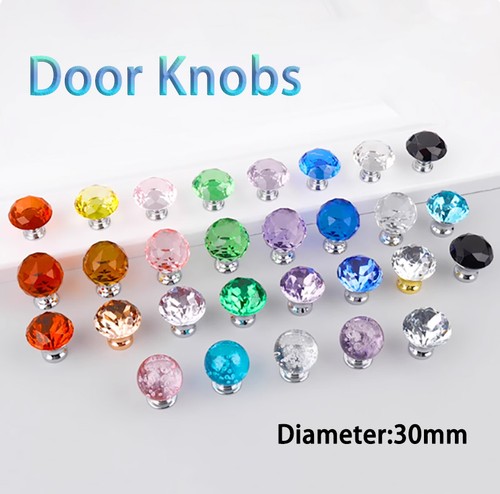 Crystal door knobs cabinet - door,