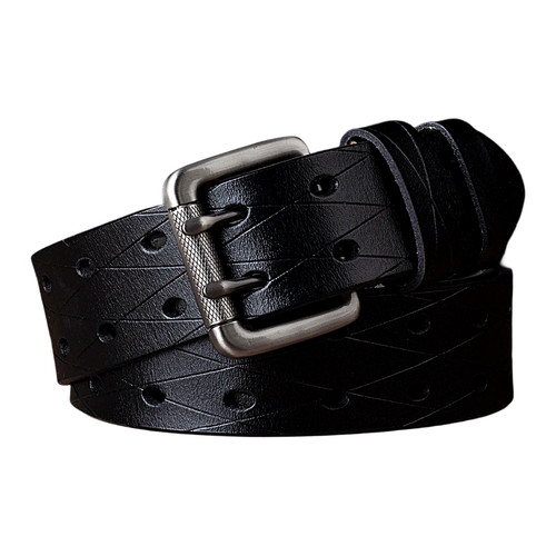 Mens genuine leather double - genuine,