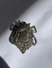 Antique silver watch fob - silver,