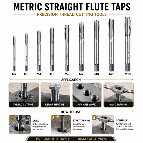 Metric straight flute taper - straight,