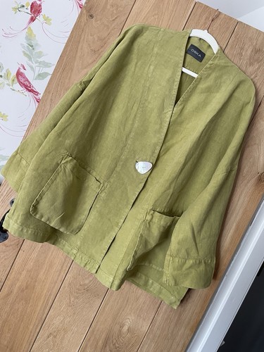Oska 100 linen lime - oska, green