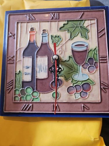 Ceramic tile clock - ceramic,