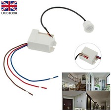 360° Mini Recessed PIR Occupancy Motion Sensor Detector Light Switch Ceiling UK