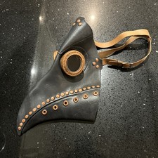 Steampunk Halloween Plague Doctor Mask Birds Mouth Long Nose Beak Natural Latex