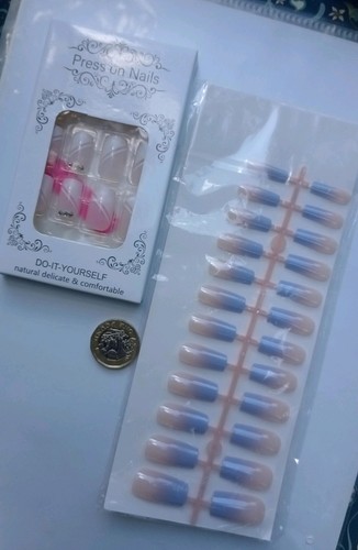 Press nails nude blue - nude, &