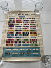 Vintage Air Force Ribbons Poster  1979 43cmX59cm 