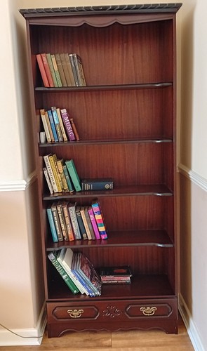 Vintage mahogany bookcase 5 - mahogany,